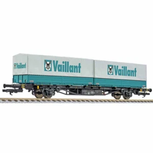 LILIPUT H0 235223 - Carro Portacontainer Lgjs Con Carico - DB Ep. IV - Imagen 1 de 1