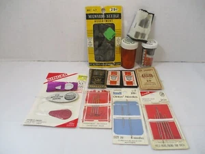Lote de agujas de coser roscador de agujas Milwards Susan Bates Scoville Harper Sharps - Imagen 1 de 8
