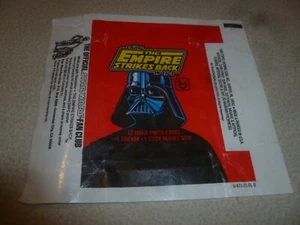 VINTAGE 1980 TOPPS STAR WARS ESB MOVIE CARD STICKER WAX PACK RED WRAPPER VADER - Bild 1 von 2