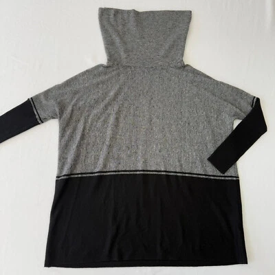 Poncho suéter Smartwool Edgewood para mujer XS extra pequeño negro gris elástico Foto 1 de 4