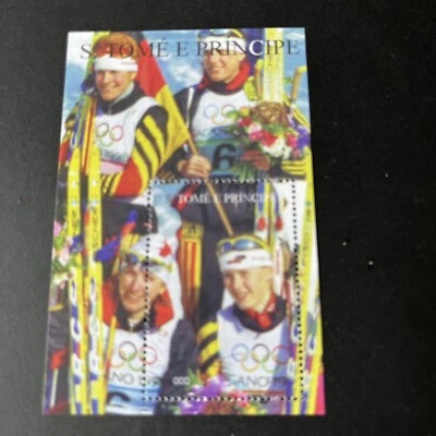 1997 Sao Tome & Principe Winter Olympics Stamp MNH - Image 1 of 3