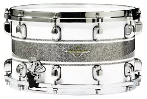 TAMA Starclassic Maple Snare Drum 14 " x8 " - MAS148-SSRSilver Snow Racing - Picture 1 of 1