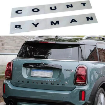 Pegatina insignia emblema trasero puerta trasera negra para MINI COUNTRYMAN COOPERS R60 F60 Foto 1 de 2