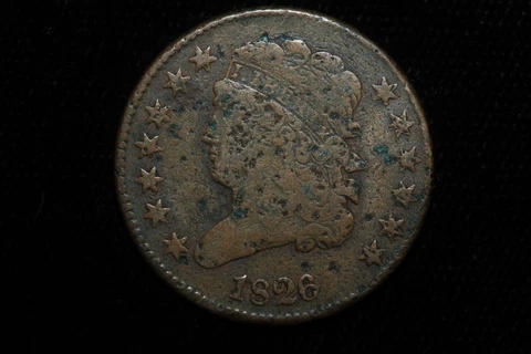 1826 HALF CENT CENT PENNY COIN Cover