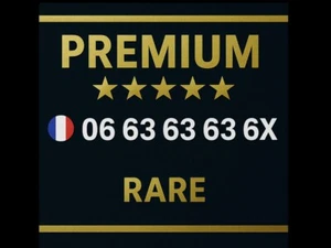Numéro RARE 06 63 63 63 6X – FACILE À RETENIR VIP & Transférable ⭐ - Zdjęcie 1 z 1