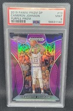 CAMERON JOHNSON PSA 9 MINT 2019 PANINI PRIZM DRAFT PICKS PURPLE PRIZM RC #13