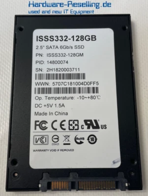 ADATA 128GB 2,5" SATA III 6G ISSS332-128GB MLC Industrial ISSS332-128GM - Bild 1 von 2