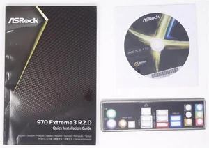 Asrock 970 Extreme3 R2.0 SET Instrukcja Osłona Sterownik CD (#498) - Zdjęcie 1 z 1