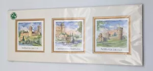 Warwick Castle Little England Series Kitty Herridge 3 Mini-Prints 18” x 6” - Picture 1 of 2