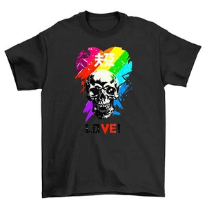 T-Shirt "Pride_58 Skull Heart" - Wear Your Pride with a Dash of Spookiness! Unisex D - Bild 1 von 46