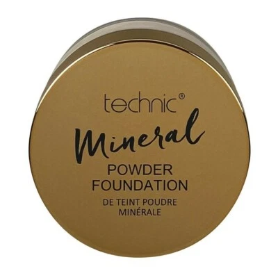 4 × Technic Cosmetics UK Mineral Powder Foundation 10g Vegan - Chestnut - Image 1 of 2