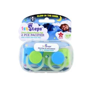 1st Steps Pacifier Cherry Teat w/ Travel Steriliser Box - Picture 1 of 1
