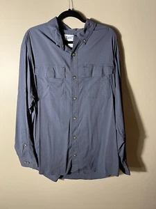 Camisa Duluth Trading Para Hombre Intocable Seersucker Manga Larga Azul Talla XL NUEVA - Imagen 1 de 10