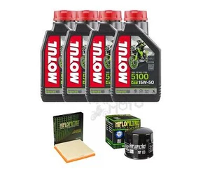 KIT TAGLIANDO OLIO MOTUL 5100 15W50 E FILTRI PER DUCATI MONSTER 600 1993-2001 - Foto 1 di 1