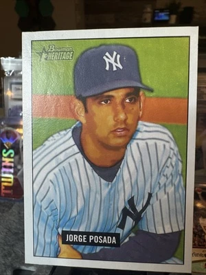 1951 Jorge Posada 2005 Bowman Heritage Mahogany #2 New York Yankees - Image 1 of 2
