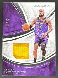 2024 Panini Immaculate Collection LeBron James Jersey Materials /99 SSP Lakers - Bild 1 von 2