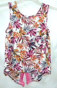 Splendid All Over Print with Fringe Trim Top Kids Size 10 - Picture 1 of 3