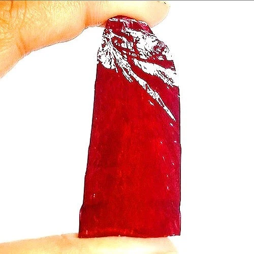 CLEAR 169 CT RED RUBY #5 CORUNDUM ROUGH LAB GROWN GEMSTONE - Image 1 of 1