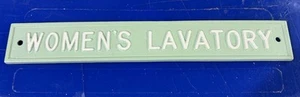Cast Powder Coated Door Sign - Powder Coated & Coach Written In Green & Cream - Picture 1 of 1