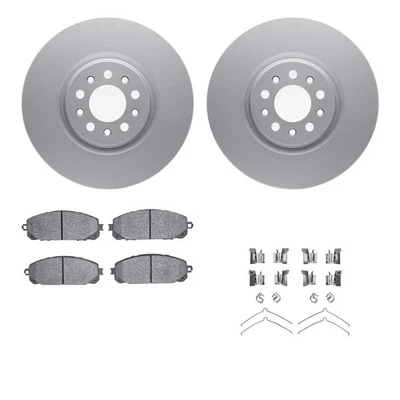 For Jeep Cherokee 15-21 R1 Concepts Carbon Series Front Brake Kit w 5000 Pads Foto 1 de 2