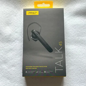 Jabra Talk 45 Mono Bluetooth Headset Black Wireless Hands-Free Earphone Mic JP - Picture 1 of 3