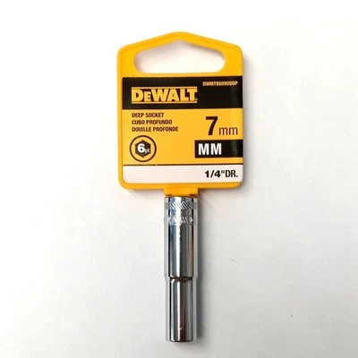 DeWalt 7mm Deep Socket 6 Point 1/4" Drive DWMT860950SP - Image 1 of 2