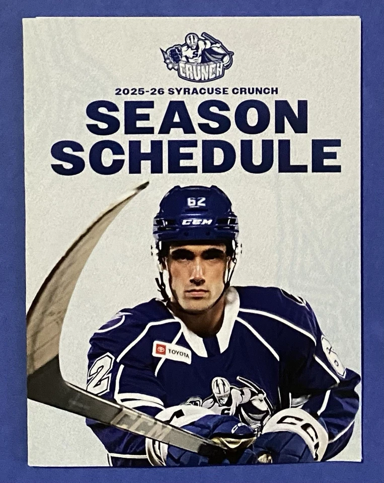 Horario 2025-2026 Syracuse Crunch 🏒 Patinaje de hockey menor ¡¡UBER GENIAL!!️ Foto 1 de 1
