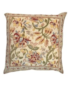 POTTERY BARN Palampore Throw Pillow Jacobean Floral Zipper Pillows 20” X 20” - Picture 1 of 18