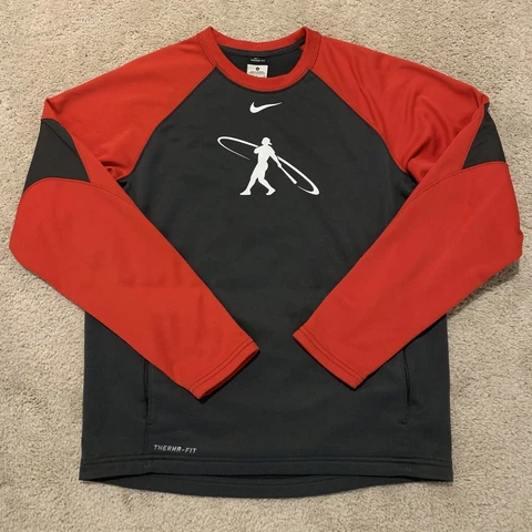 Nike Therma Fit Ken Griffey Swingman Cincinnati Reds Colorway Sweatshirt Mens M Cover