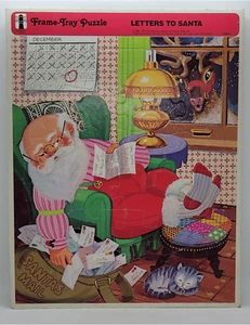 Rainbow Works 1987 Letters To Santa Frame-Tray Puzzle - Picture 1 of 2
