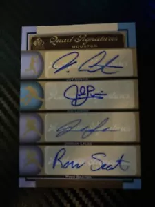 Quad Auto Austin, Lottie, Lyles, Seaton 2012 UDC SP Authentic Baseball Card - Picture 1 of 2