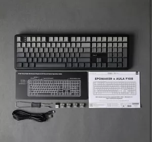 New Full Size Mechanical Wireless Gaming Keyboard with 4000mAh Battery F108 - Picture 1 of 9