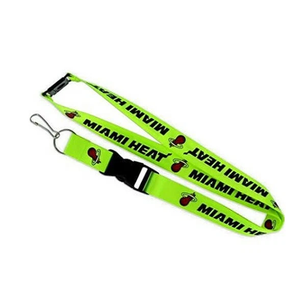 NBA Miami Heat Neon Green Breakaway Lanyard Keychain NWT Free Shipping - Image 1 of 1