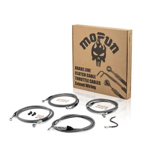 MOFUN 16" 18" Handlebar Brake/Clutch/TBW Cable For 21-23 Harley Road King ABS - Picture 1 of 9