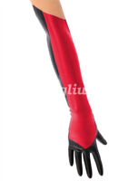 Latex Gloves Rubber Fünf Finger mit weißem Reißverschluss 0.4mm Size S-XXL