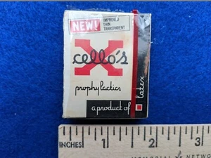 Paquete completo de condones vintage sellado para violonchelo X antiguo Killian Akwell Akron OH - Imagen 1 de 3
