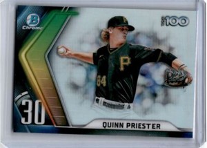 2022 Bowman Scouts' Top 100 Quinn Priester Pittsburgh Pirates #BTP-30