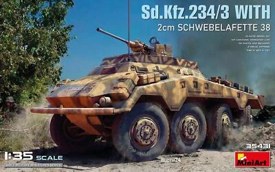 1:35 MINIART Tank Sd.Kfz. 234Kit3 Military 1945 Kit MA35431 - Immagine 1 di 2