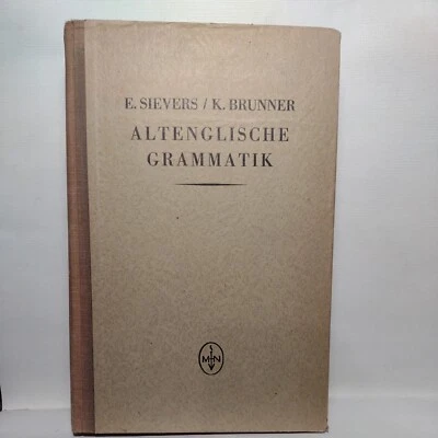 Altenglische Grammatik : Nach Der Angelsachsischen Grammatik Von Eduard Sieve... - Image 1 of 4