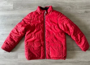 Tommy Hilfiger Boys Puffer Jacket Sz XL (18/20) Fleece Lines Red - Picture 1 of 7