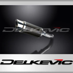 Suzuki SV650 2017-2024 Slip On 8" Round Carbon Exhaust Muffler Kit - Picture 1 of 5