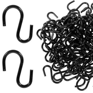 Pack of 100 S-Shaped Metal Hooks for Heavy Duty Hanging