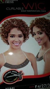 Motown Tress Curlable High Temperature Fiber Wig Kimi Loose Curls Black - Picture 1 of 10