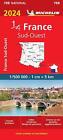Sud-Ouest de la France 2024 - Carte Nationale Michelin 708 par Michelin Livre Plié