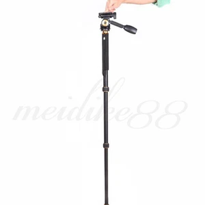 Portable Travel DSLR Monopod Unipod Stand Walking Trekking Stick For SLR Cameras - Picture 1 of 6
