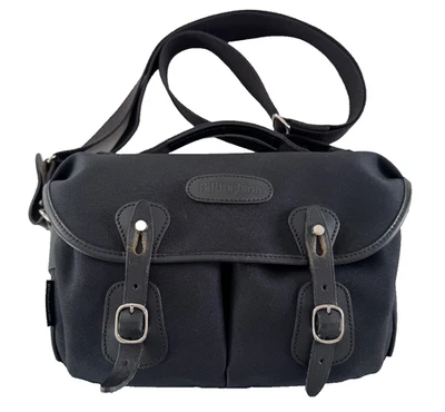 Billingham Hadley 小号 Pro,黑色帆布皮革,505002-01,完好 — 第 1/4 张图片