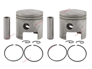 2x Piston Kit STD 677-11631-00-97 with Rings for Yamaha Outboard 4HP 6HP 8HP 2T - Picture 1 of 6