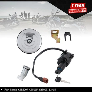 Ignition Key Switch Lock Set 35010-MGZ-A01 For Honda CBR500R CB500F CB500X 13-15 - Picture 1 of 13