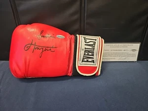 Joe Frazier handsignierter roter Everlast Boxhandschuh mit Echtheitszertifikat LESEN⬇️ - Bild 1 von 9