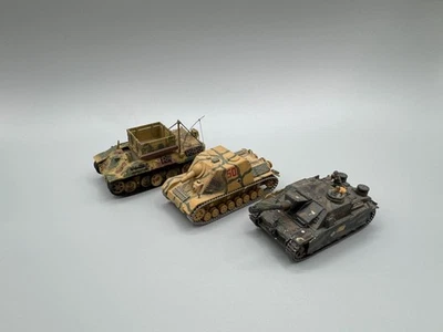 1:72 WWII German Bergepanzer, Sturmpanzer IV Brummbär, StuG - gebaut bemalt - Bild 1 von 4